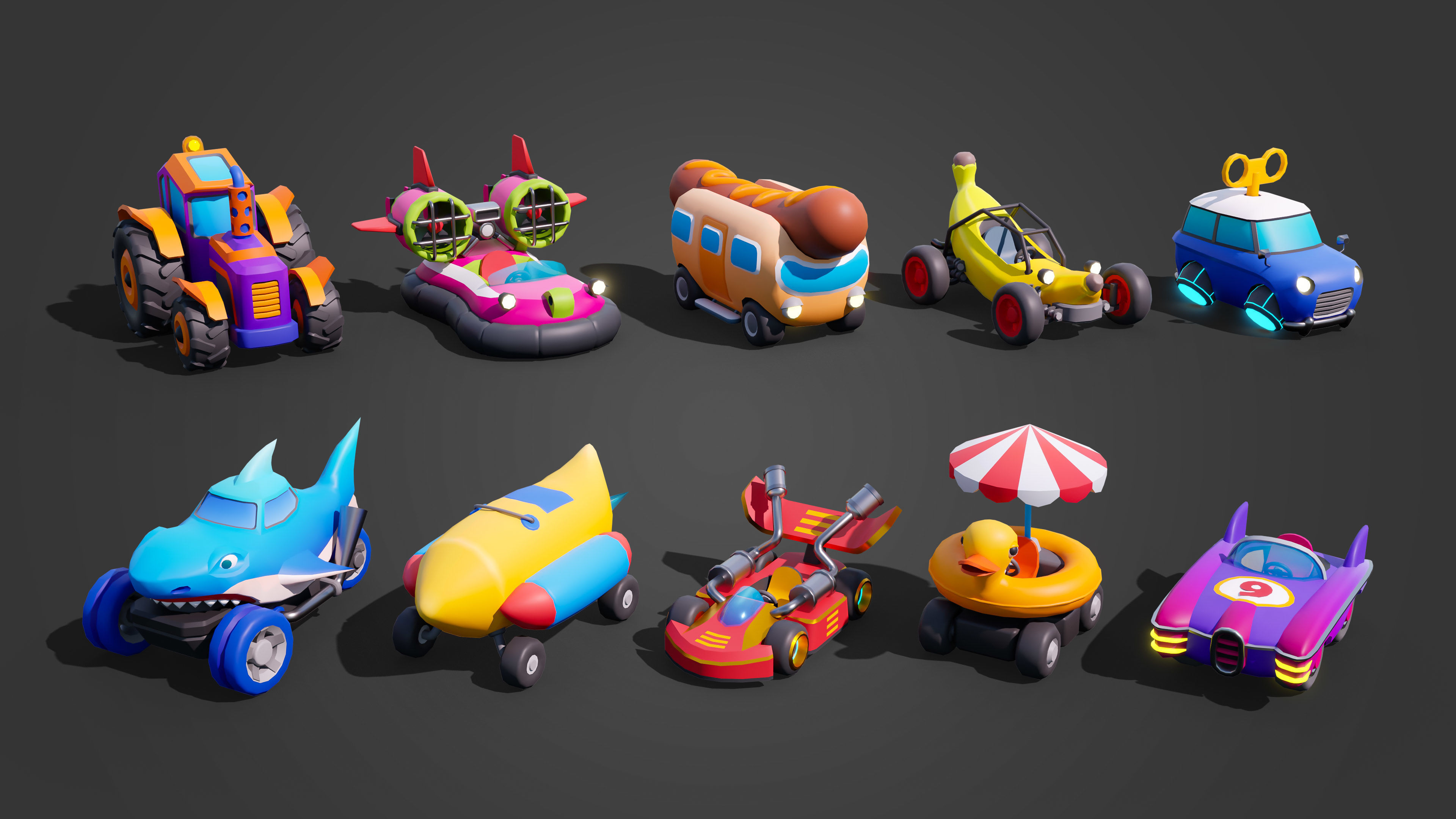 Battle Stadium Low-poly 3D model_29