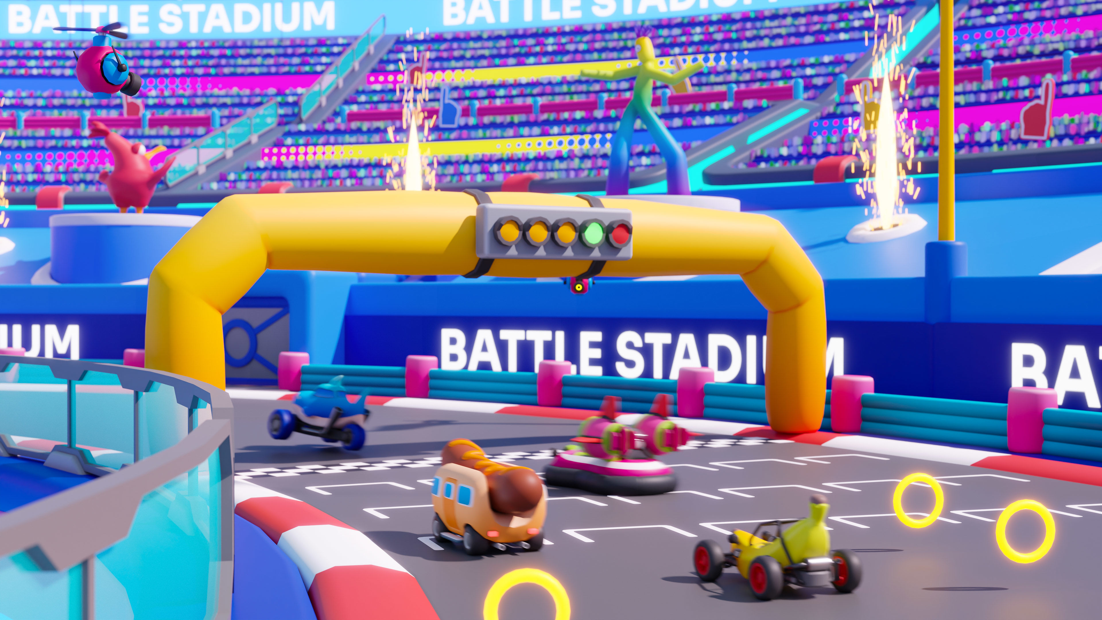 Battle Stadium Low-poly 3D model_17