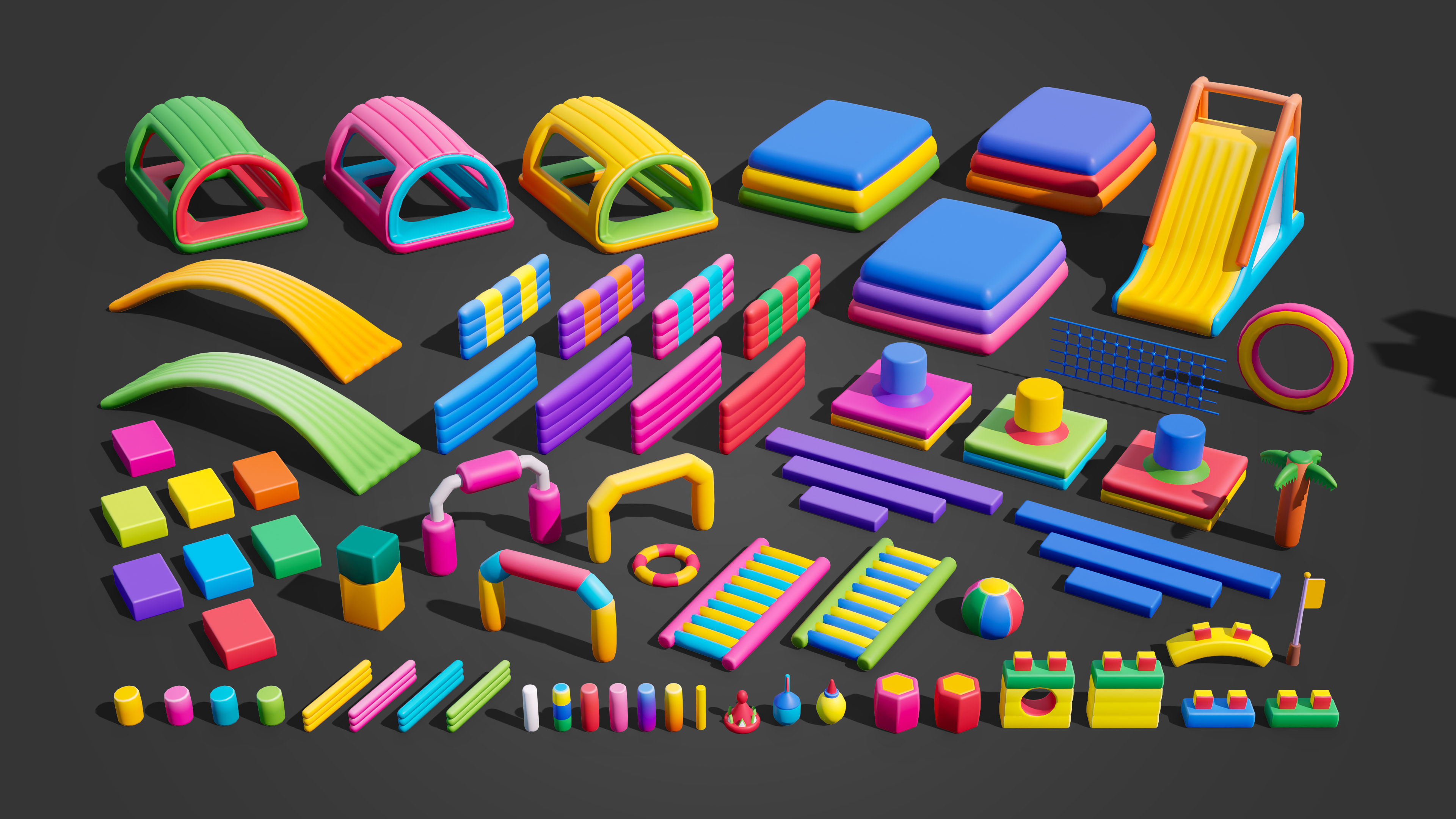 Battle Stadium Low-poly 3D model_25