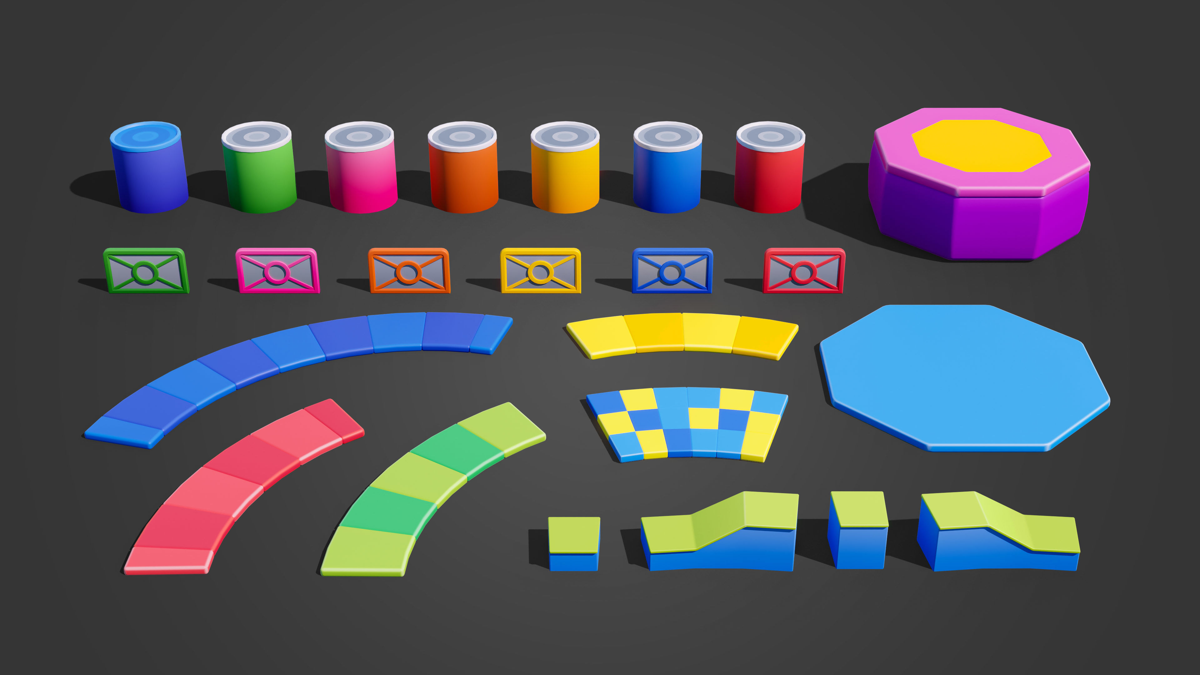 Battle Stadium Low-poly 3D model_28