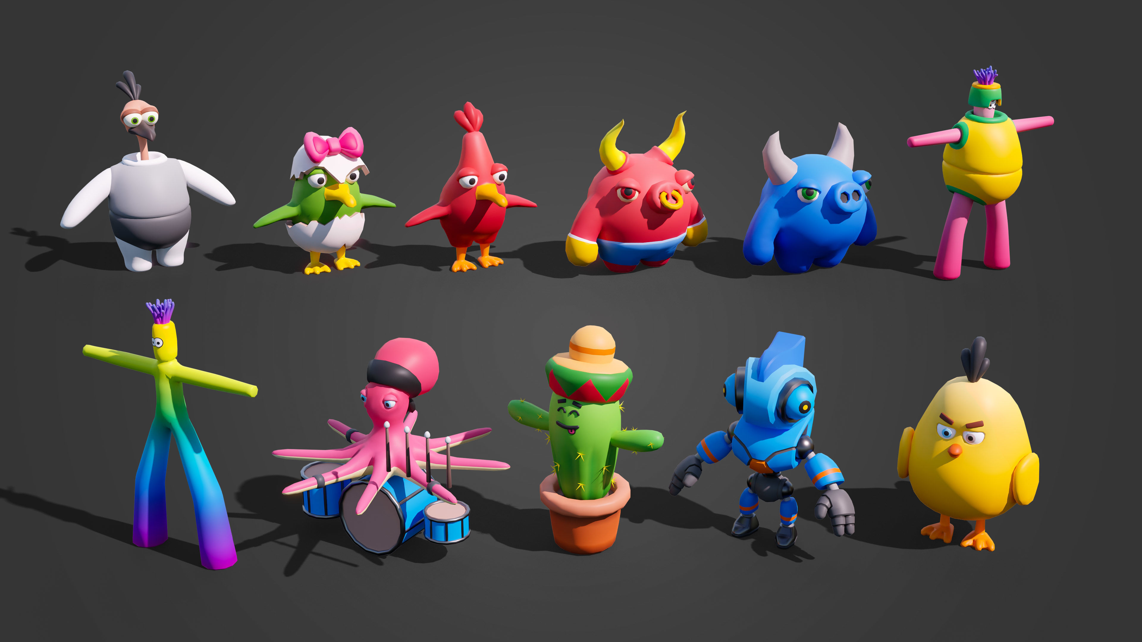 Battle Stadium Low-poly 3D model_30