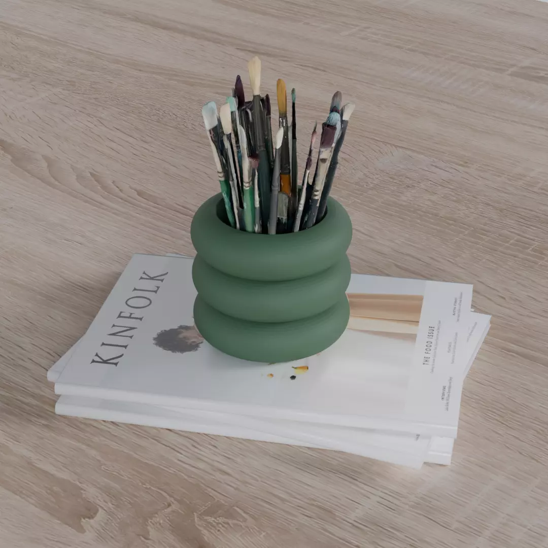aesthetic pencil case 3D print model