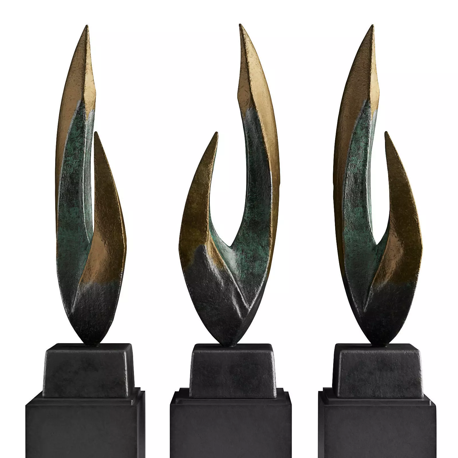 George Pavel Elan sculpture Low-poly 3D model