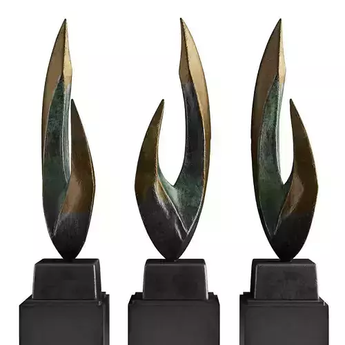 George Pavel Elan sculpture Low-poly 3D model