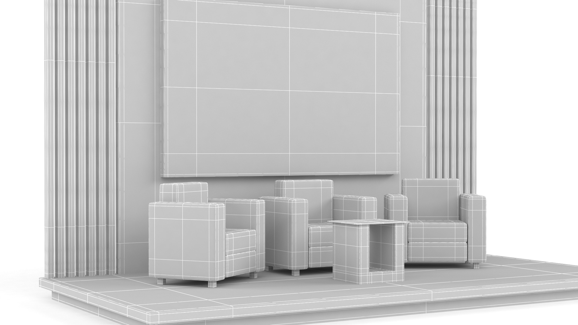 Exhibition Booth 3D model_9