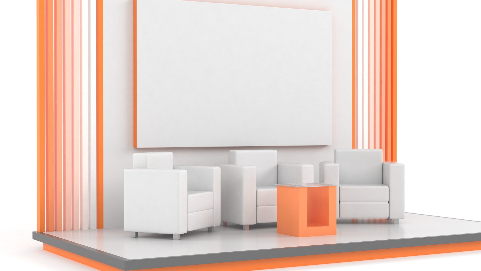 Exhibition Booth 3D model_4