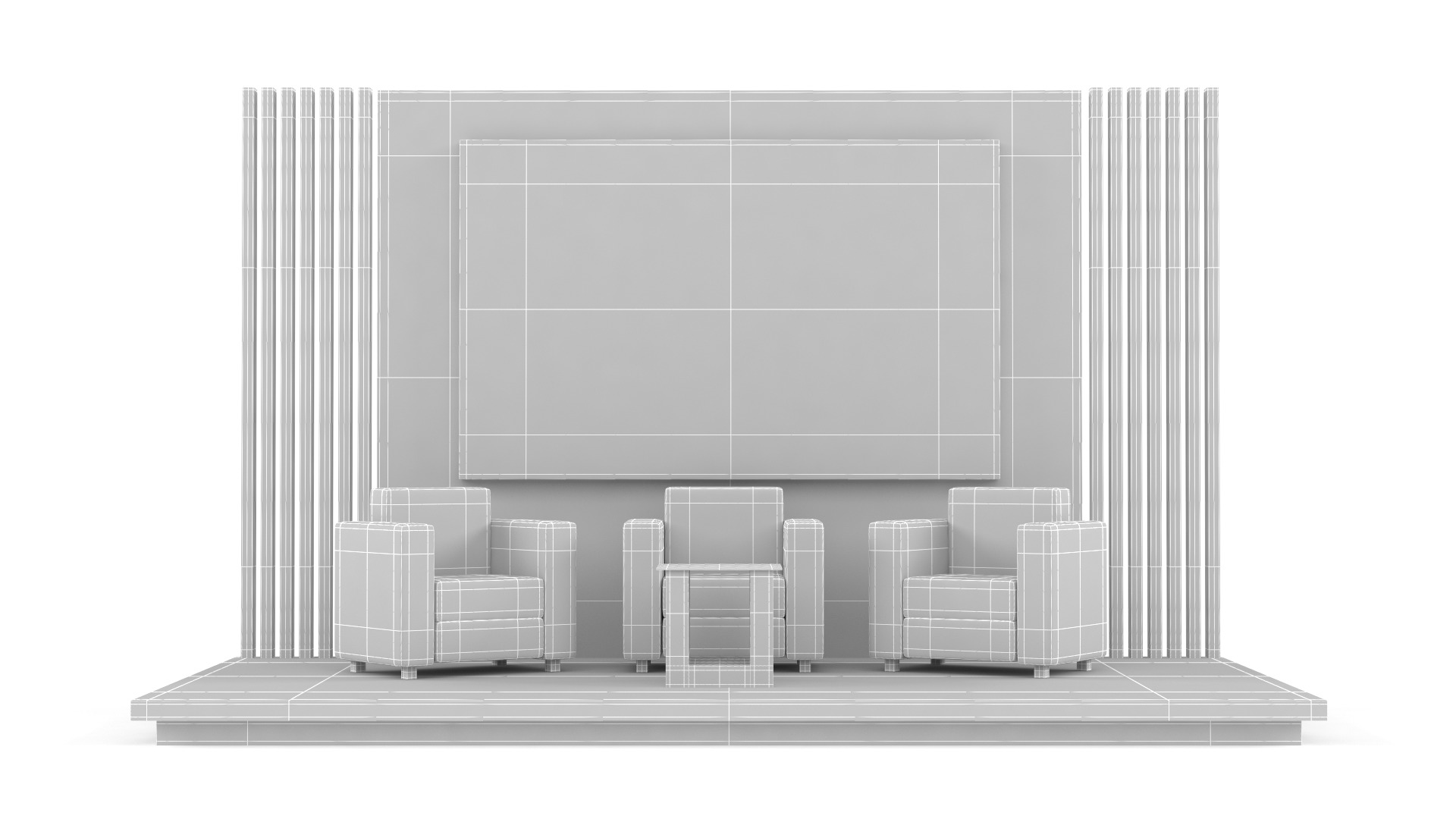 Exhibition Booth 3D model_6