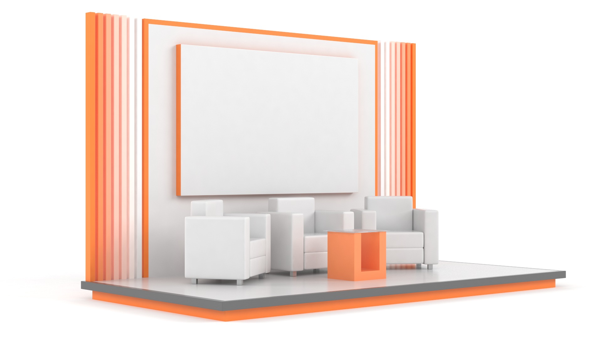 Exhibition Booth 3D model_2