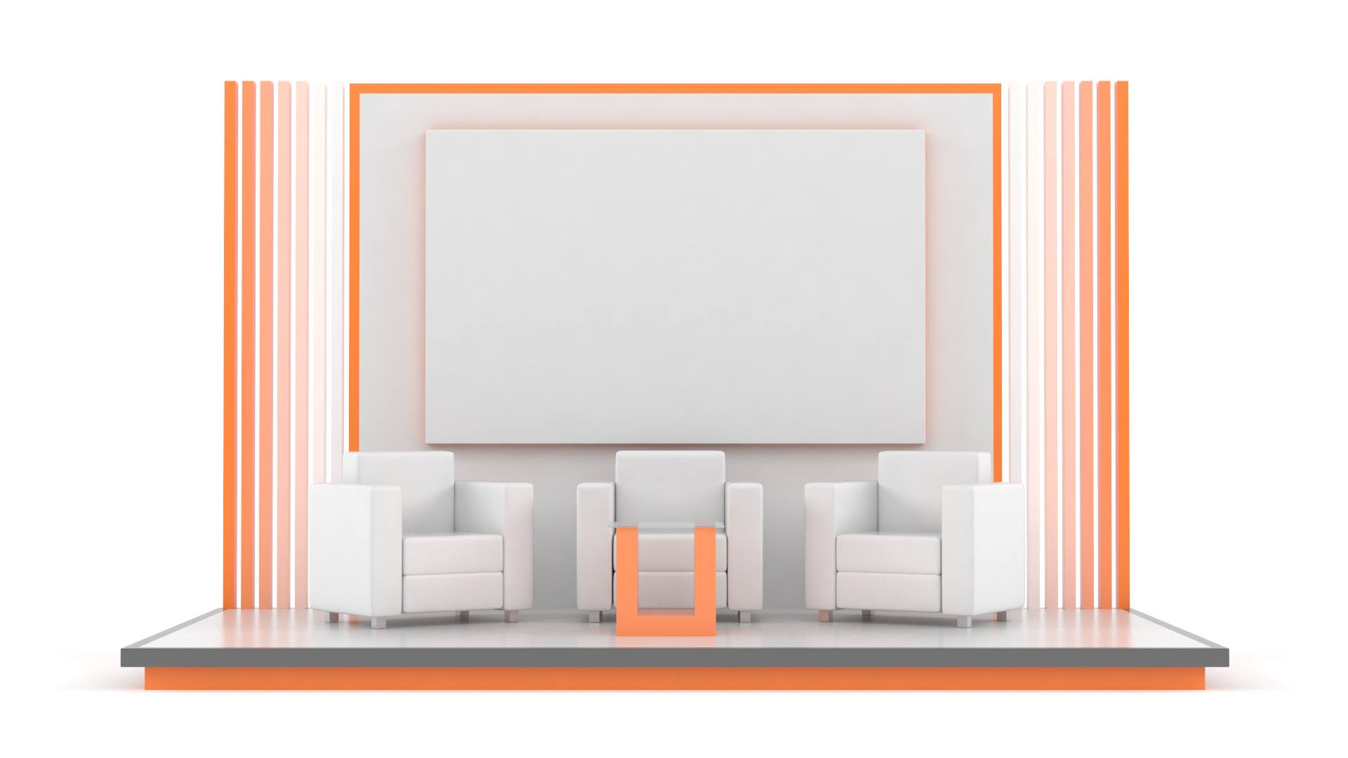 Exhibition Booth 3D model_1