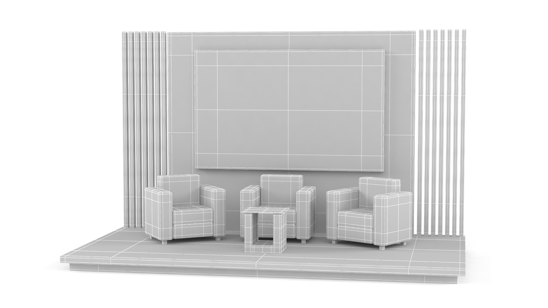 Exhibition Booth 3D model_8