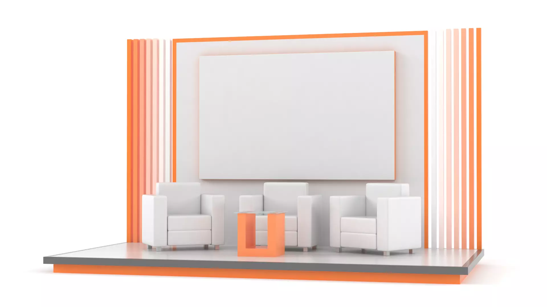 Exhibition Booth 3D model_0