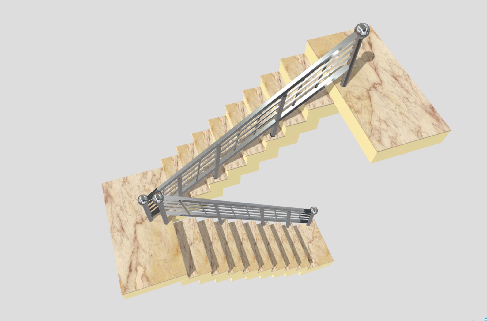 Spiral Stair Made For School Project 3D model_1