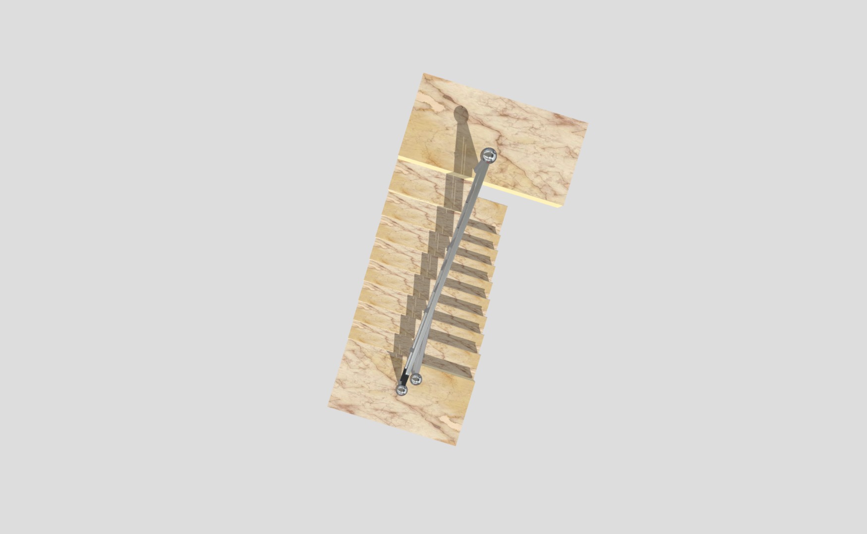 Spiral Stair Made For School Project 3D model_4