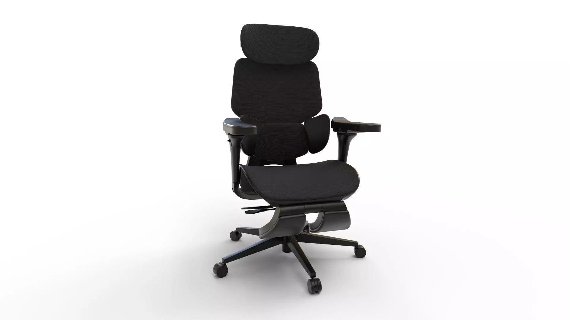 Home Office Desk Chair with Lumbar Support 3D model