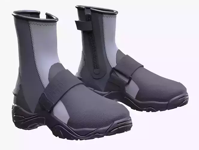 Dry Shoes 87 - All MH Bodies - UE5 Skeletons - Rigged Low-poly 3D model