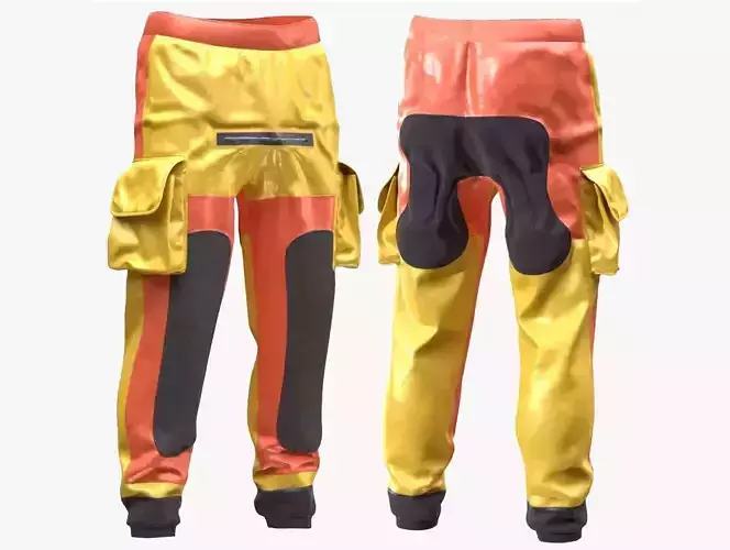 Dry Pants 86 - All MH Bodies - UE5 Skeletons - Rigged Low-poly 3D model
