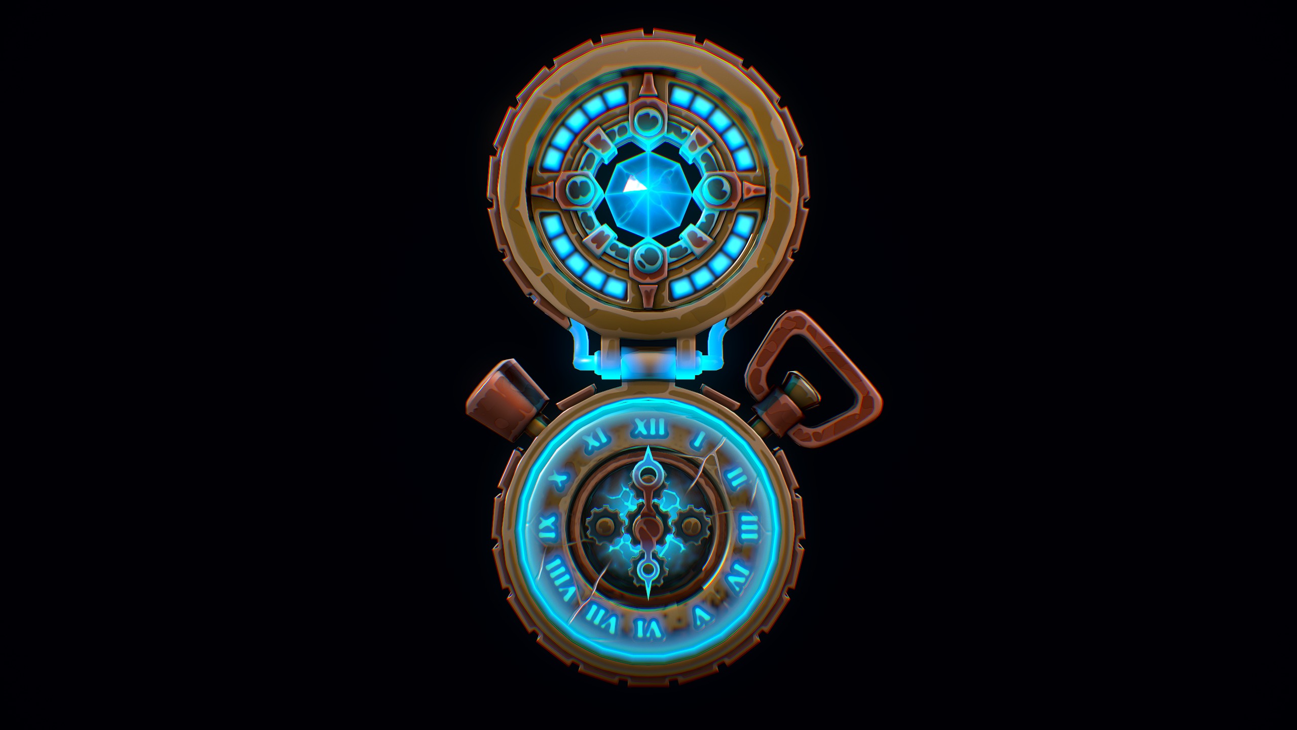 Time Traveling Device Low-poly 3D model_9