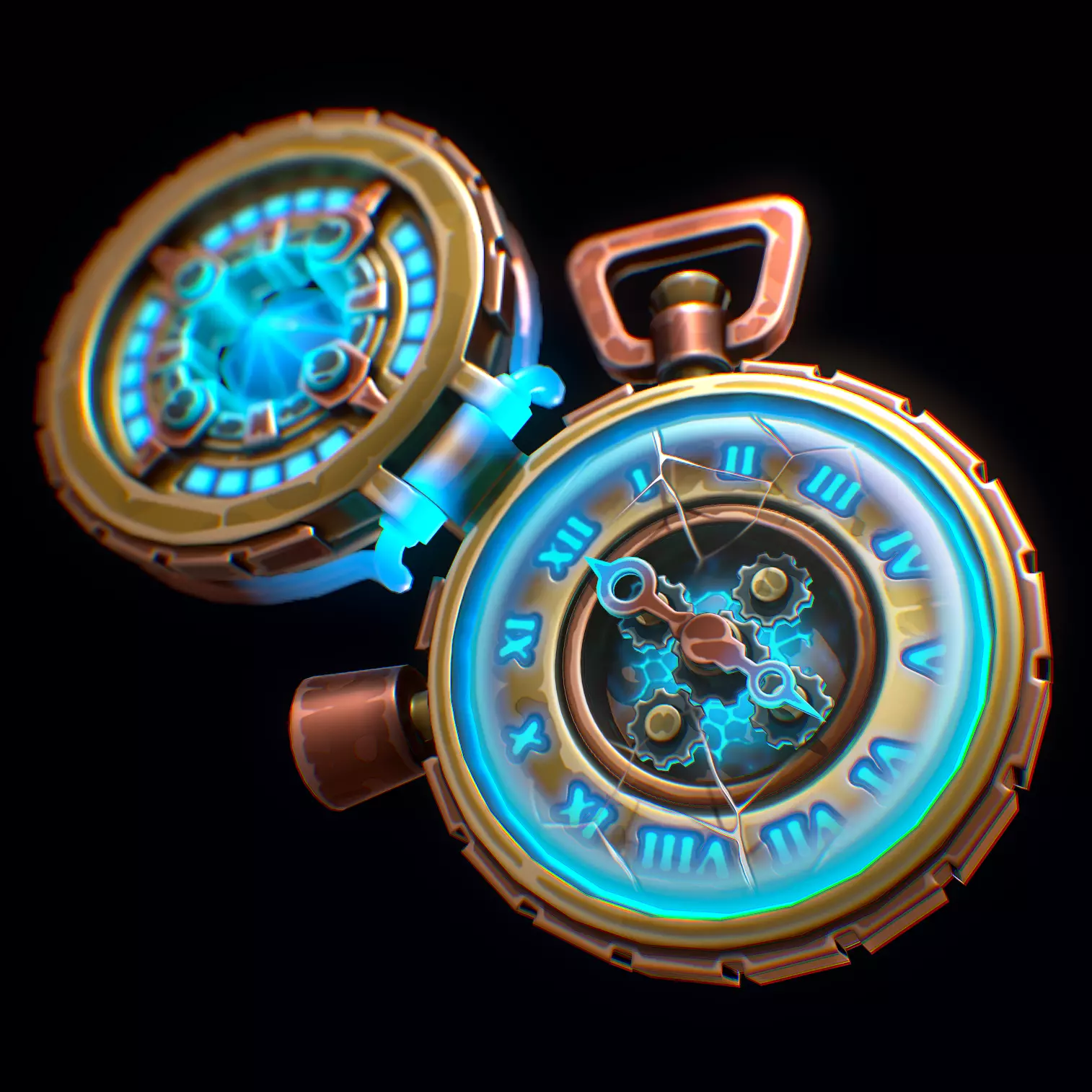 Time Traveling Device Low-poly 3D model_0