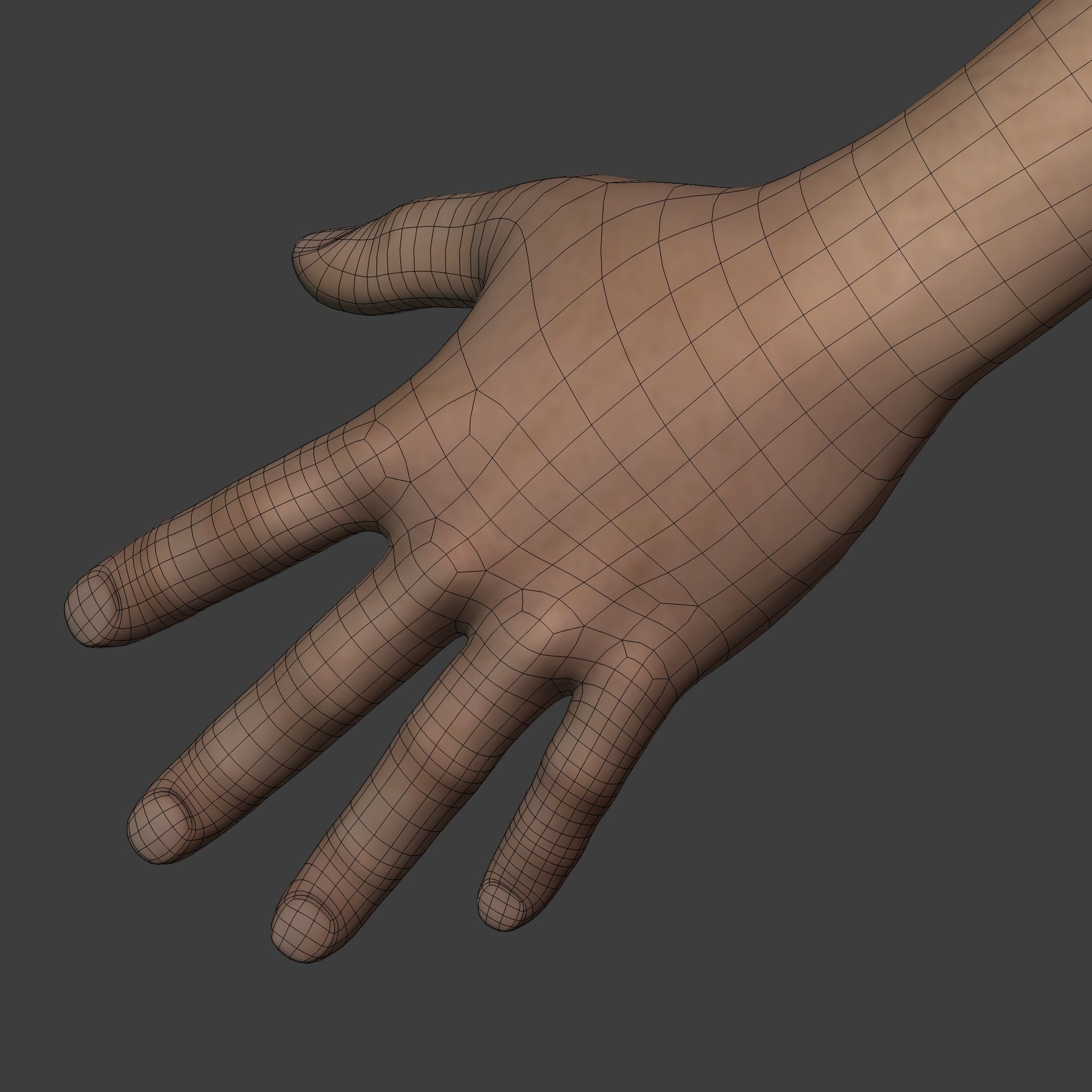 Man - 3 Skin Textures - European African Arab Indian - IK-FK Rig Low-poly 3D model_25