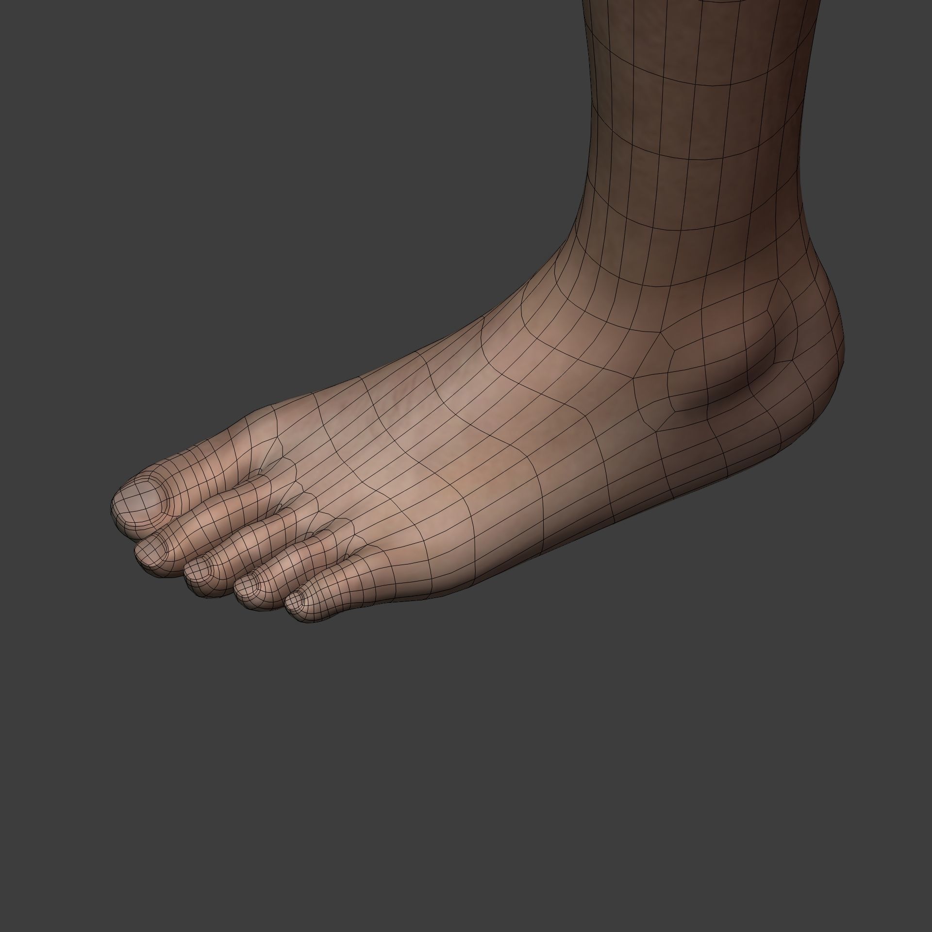 Man - 3 Skin Textures - European African Arab Indian - IK-FK Rig Low-poly 3D model_27