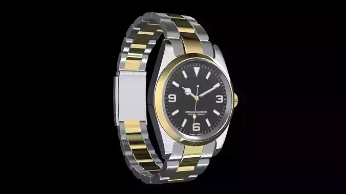 Watch Oystersteel and Yellow Gold