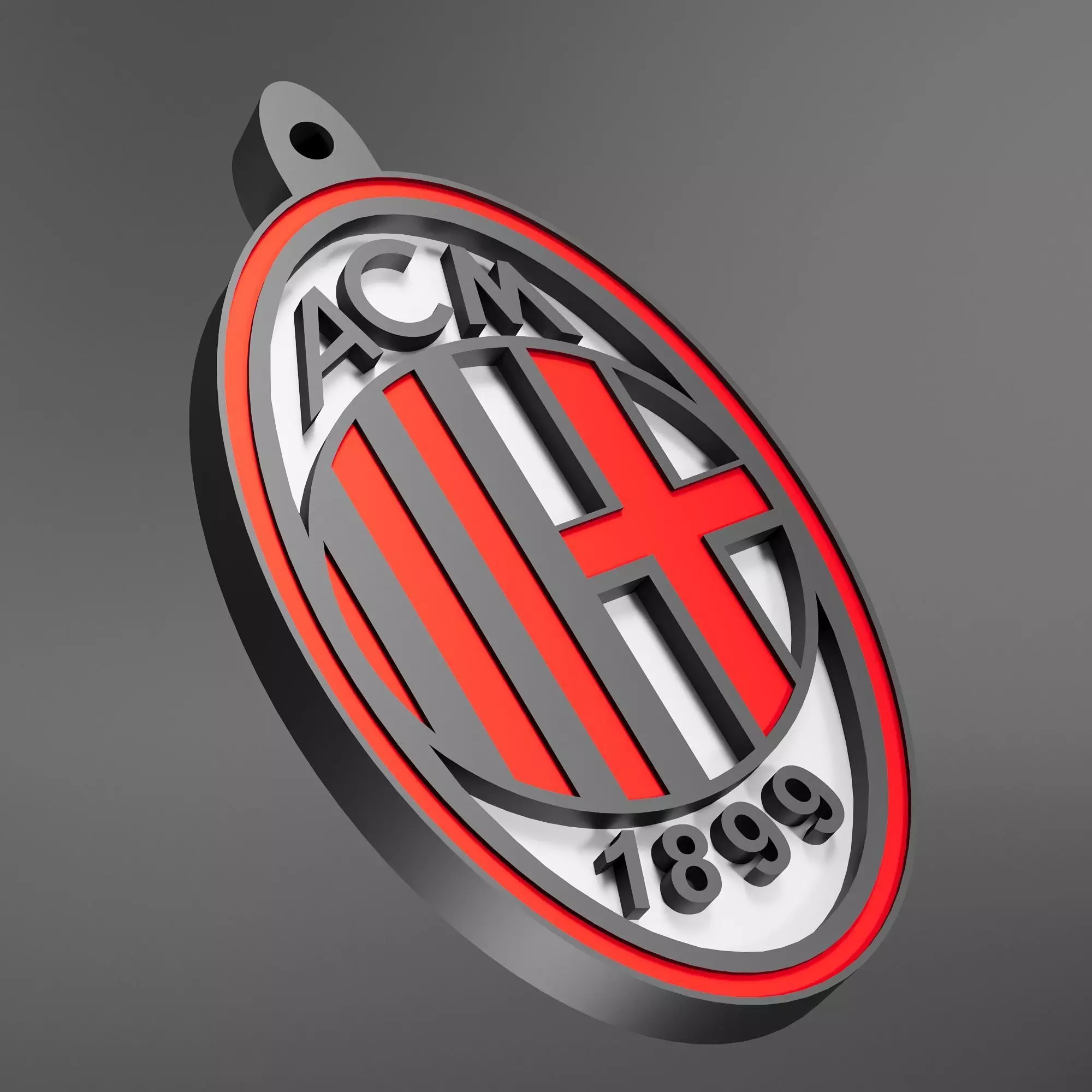 Associazione Calcio Milan logo 3D print model