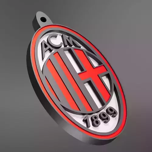 Associazione Calcio Milan logo 3D print model