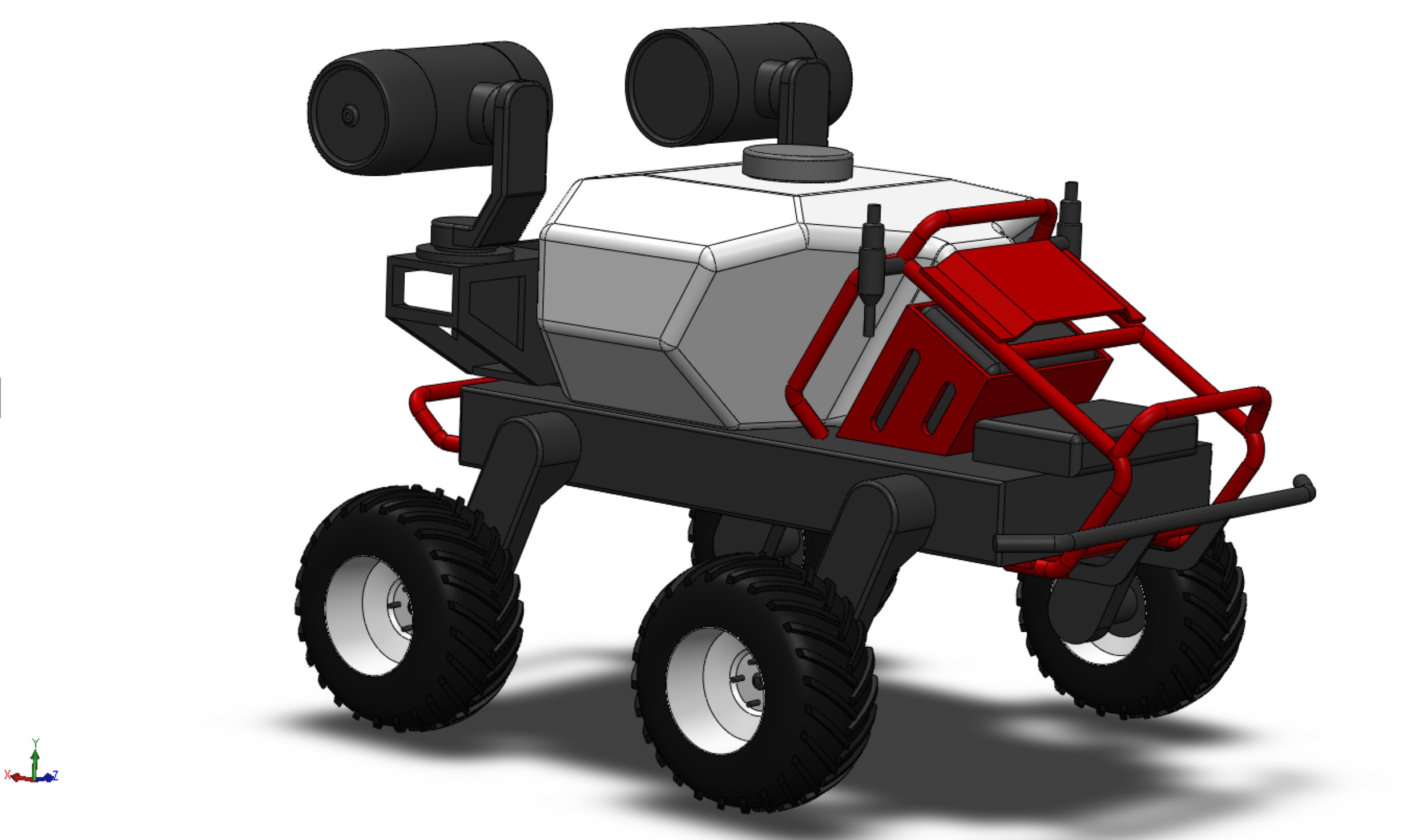 VEHICLE SPRAYER AUTONOMOUS UNMANNED ROBOT TRACTOR GROUND FIELD 3D model_22