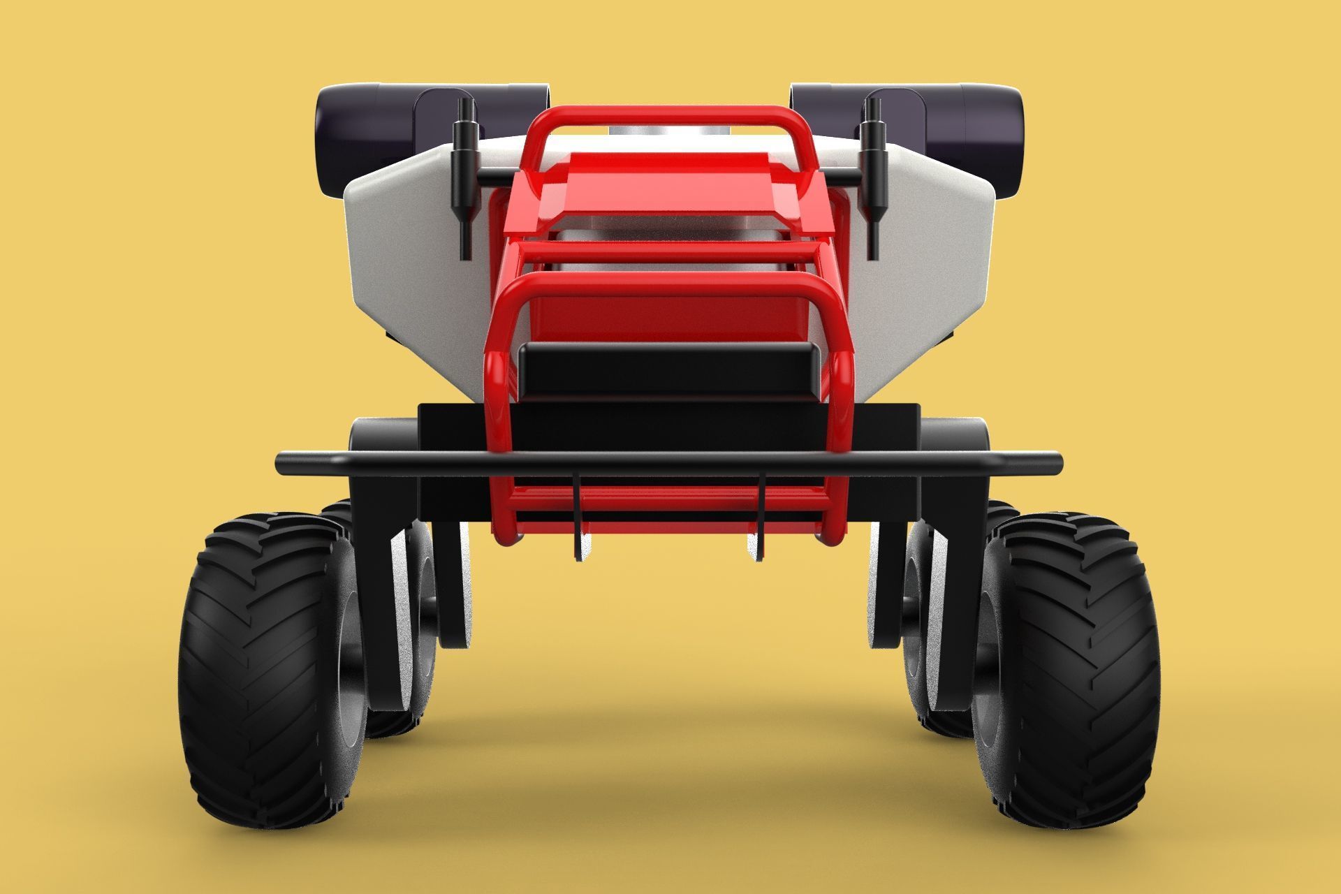 VEHICLE SPRAYER AUTONOMOUS UNMANNED ROBOT TRACTOR GROUND FIELD 3D model_16