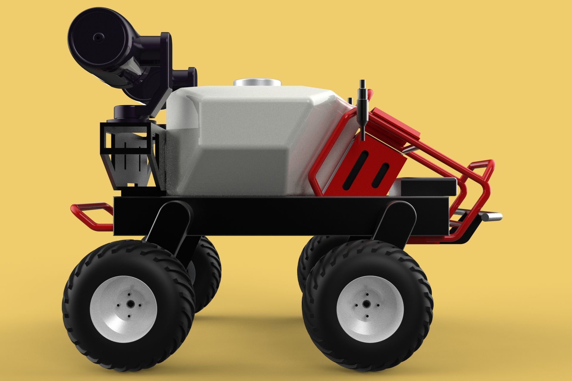 VEHICLE SPRAYER AUTONOMOUS UNMANNED ROBOT TRACTOR GROUND FIELD 3D model_14