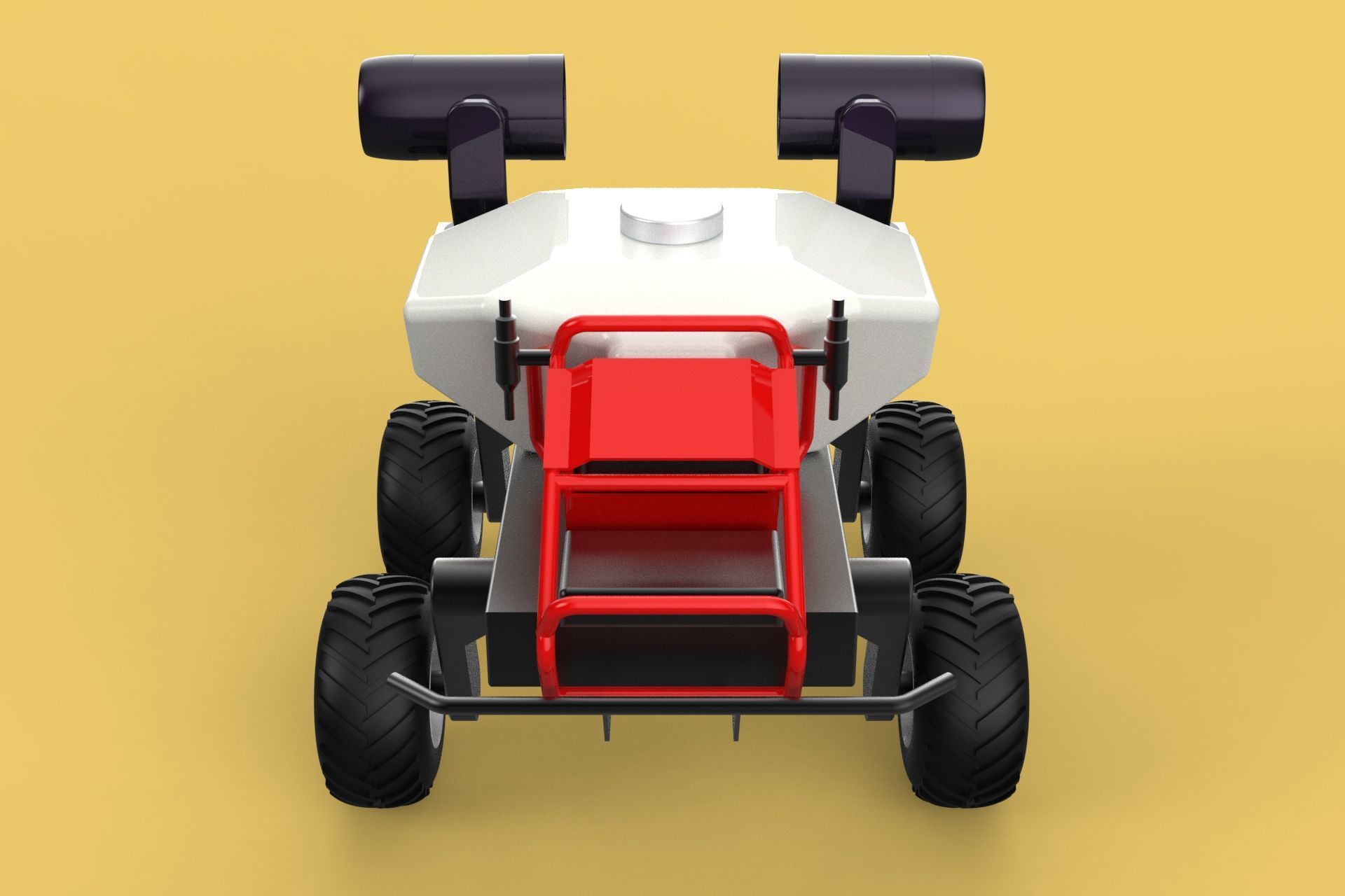 VEHICLE SPRAYER AUTONOMOUS UNMANNED ROBOT TRACTOR GROUND FIELD 3D model_17