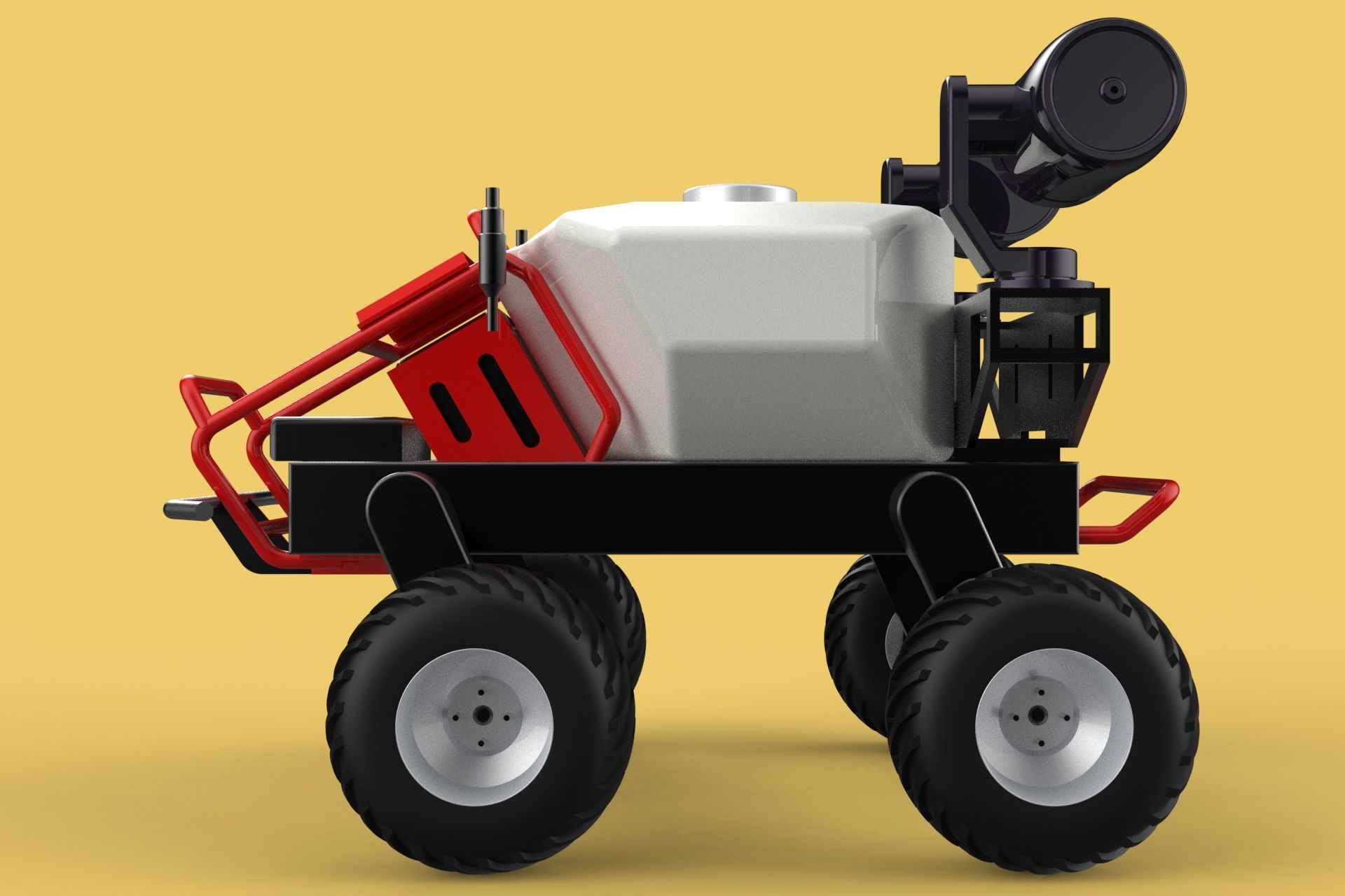VEHICLE SPRAYER AUTONOMOUS UNMANNED ROBOT TRACTOR GROUND FIELD 3D model_11