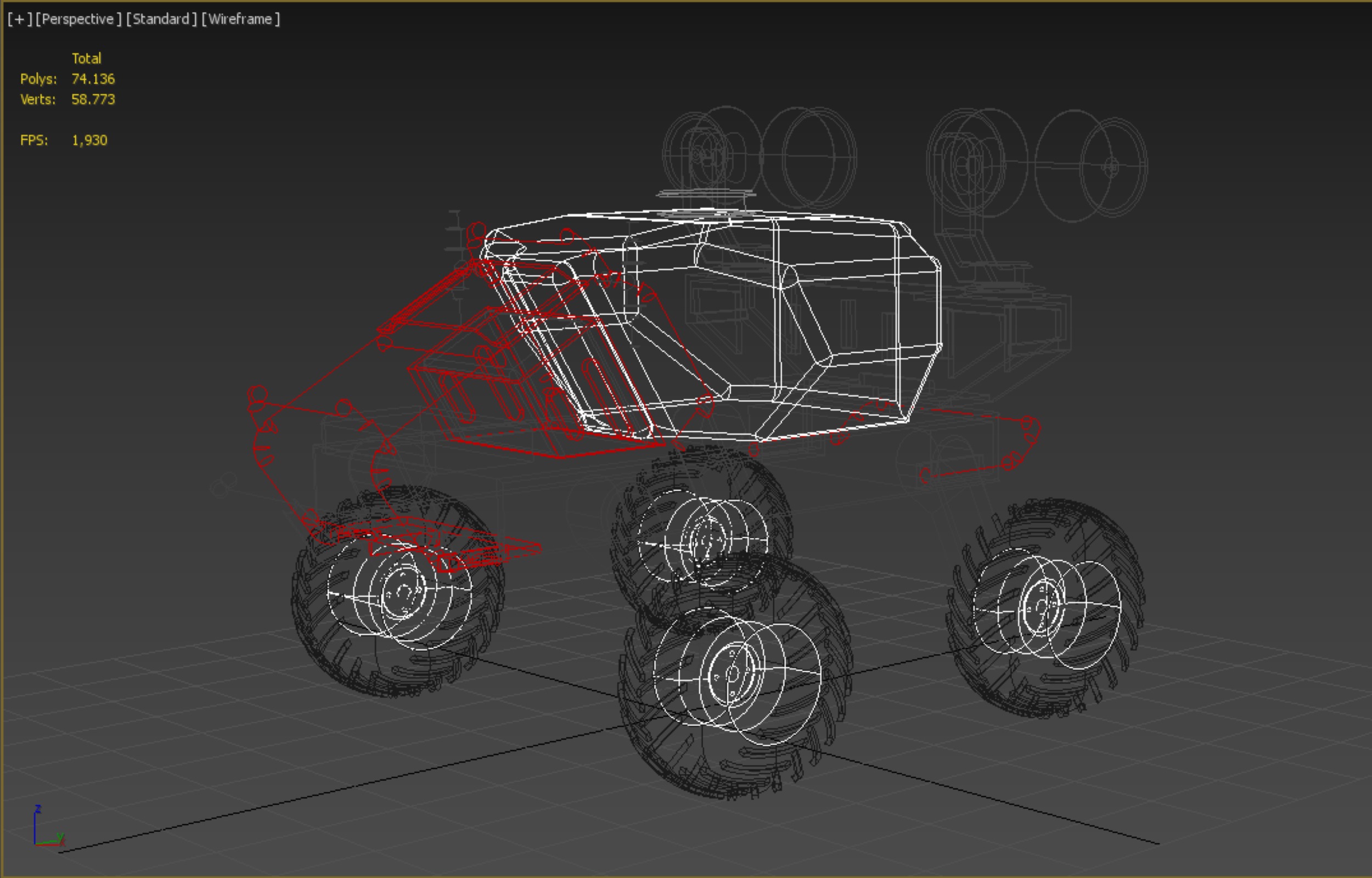 VEHICLE SPRAYER AUTONOMOUS UNMANNED ROBOT TRACTOR GROUND FIELD 3D model_21
