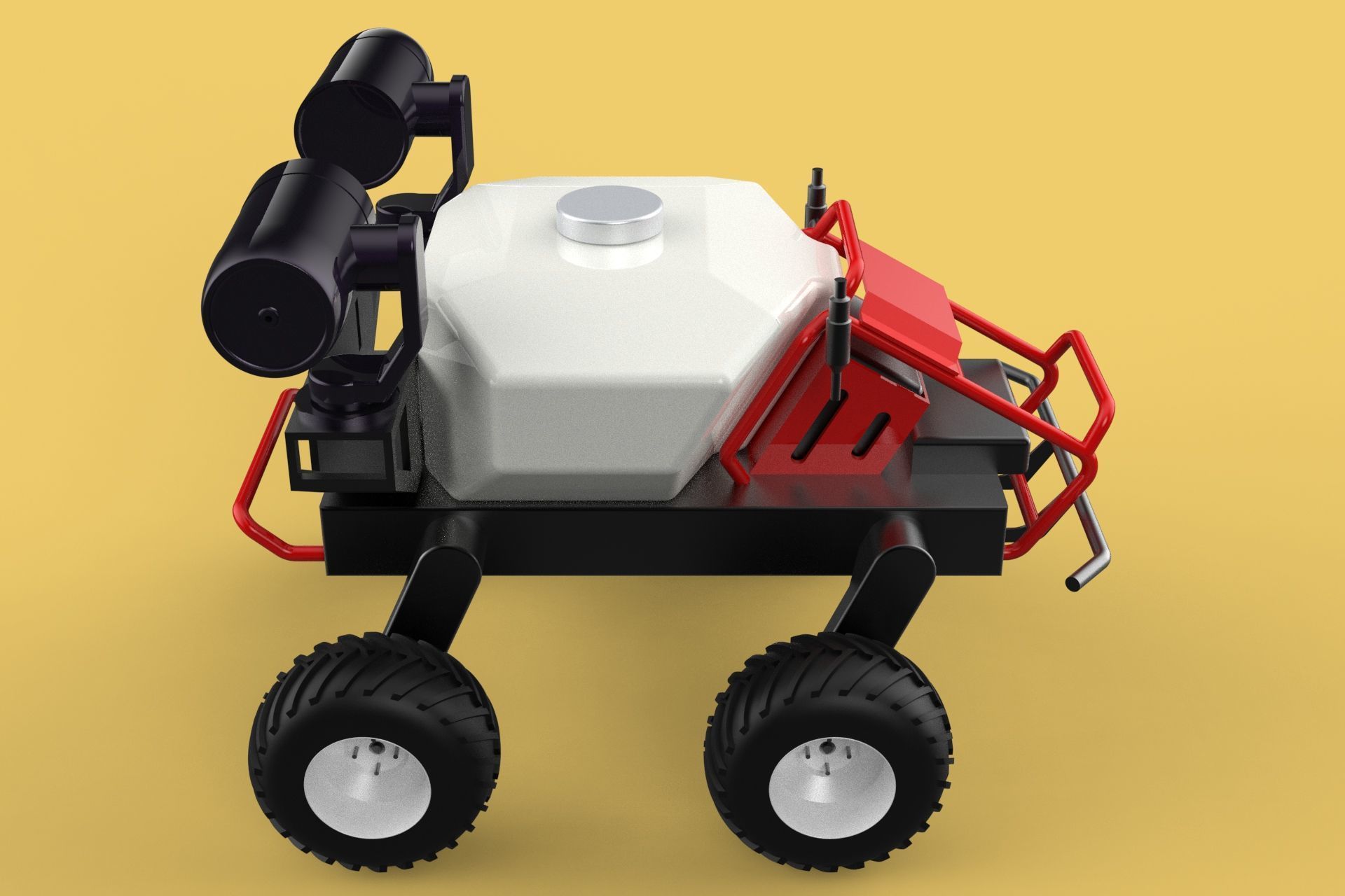 VEHICLE SPRAYER AUTONOMOUS UNMANNED ROBOT TRACTOR GROUND FIELD 3D model_15