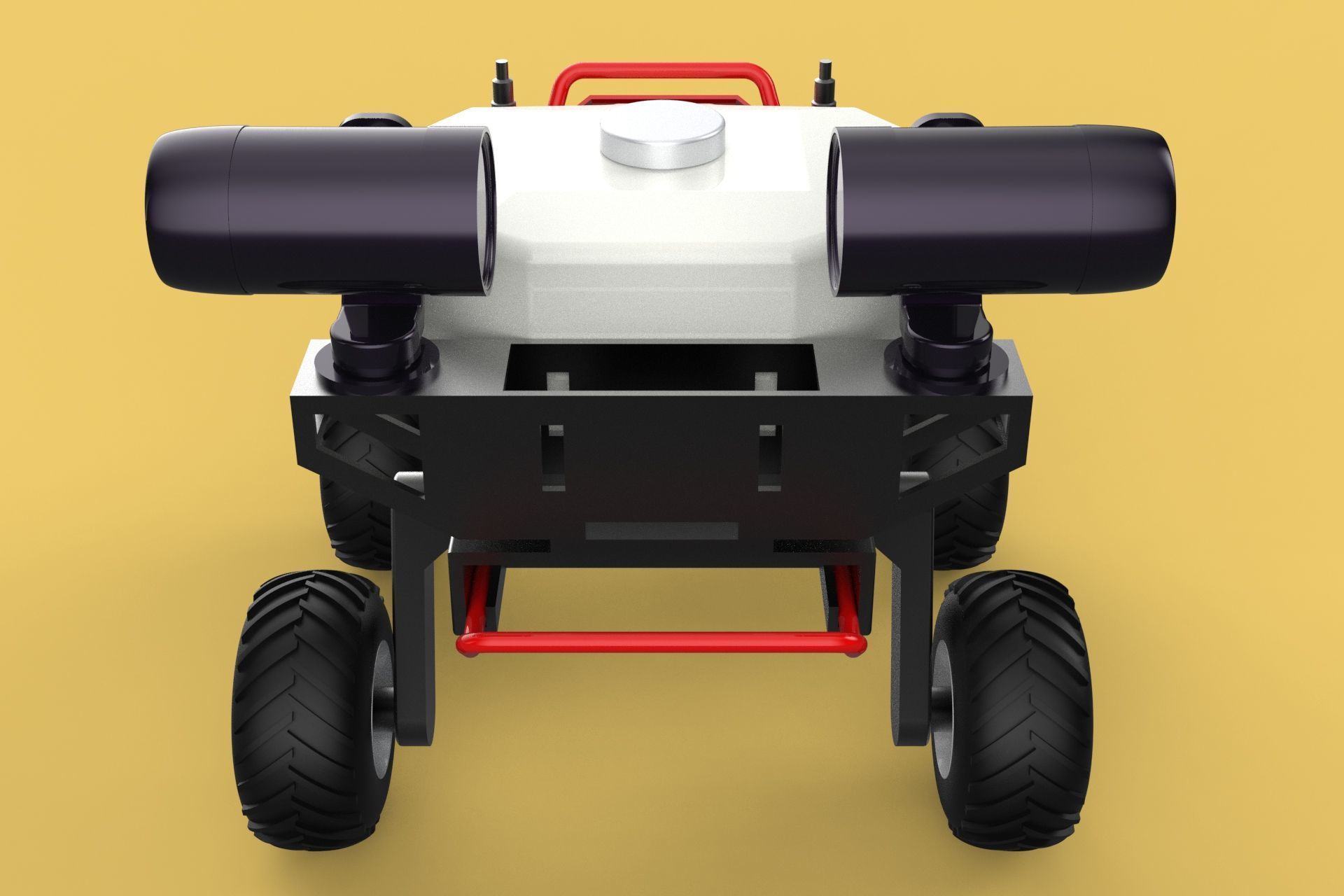 VEHICLE SPRAYER AUTONOMOUS UNMANNED ROBOT TRACTOR GROUND FIELD 3D model_19