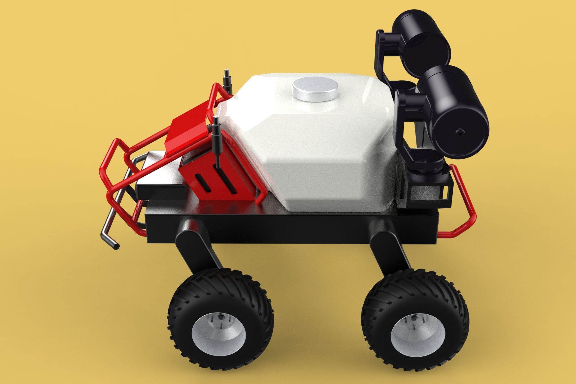 VEHICLE SPRAYER AUTONOMOUS UNMANNED ROBOT TRACTOR GROUND FIELD 3D model_13