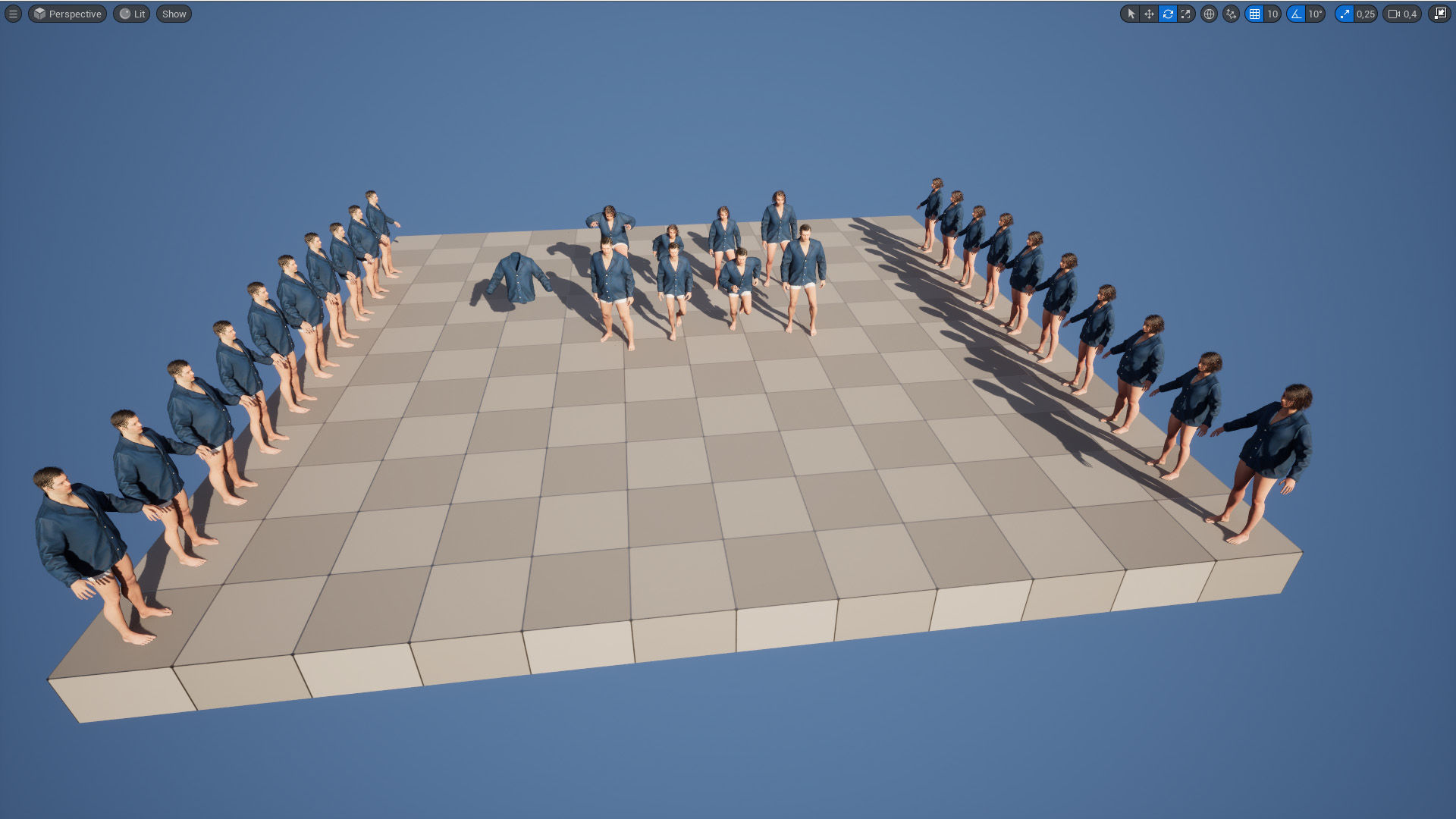 Jacket 82 - All MH Bodies - UE5 Skeletons - Rigged Low-poly 3D model_11