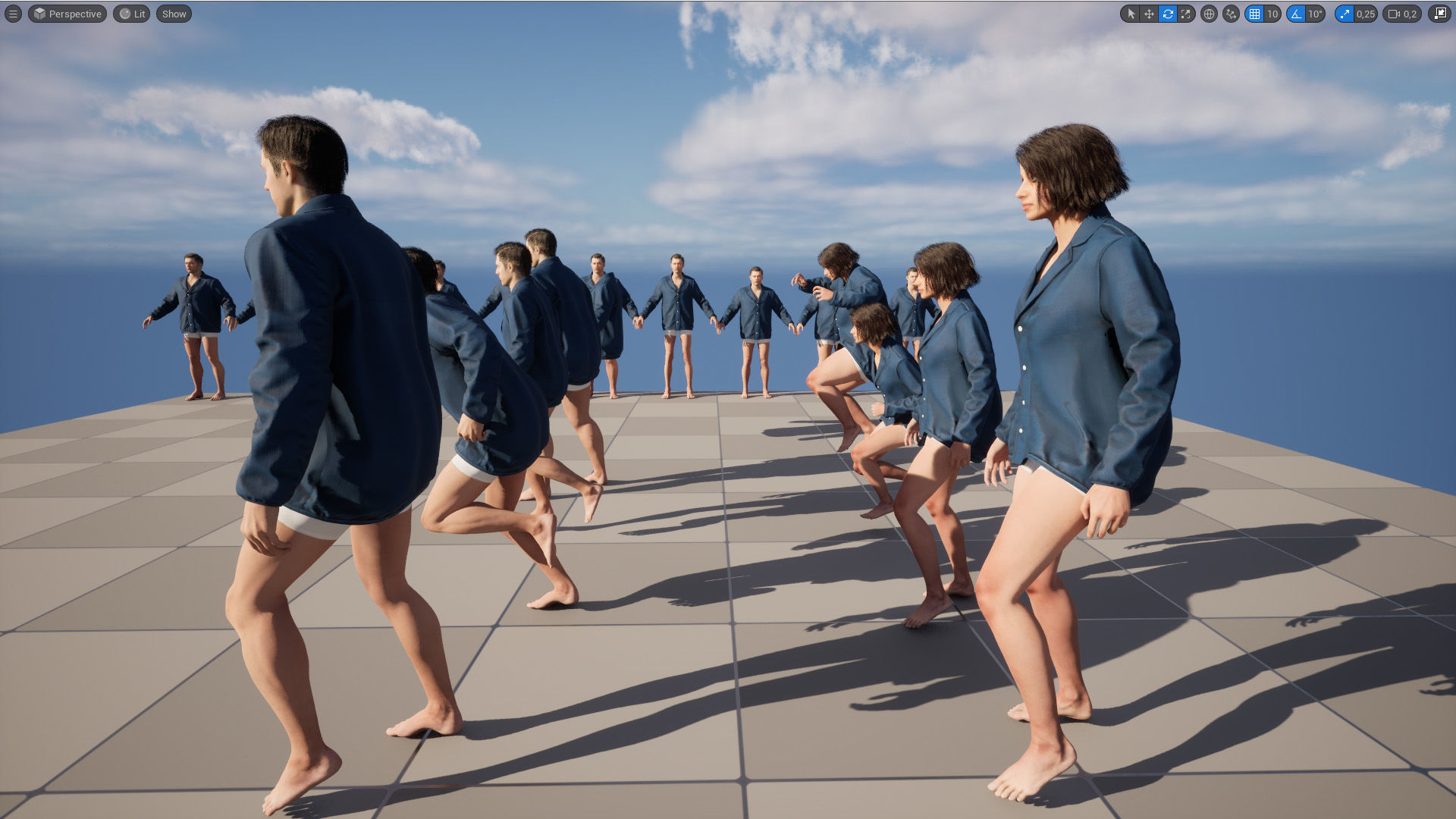 Jacket 82 - All MH Bodies - UE5 Skeletons - Rigged Low-poly 3D model_15