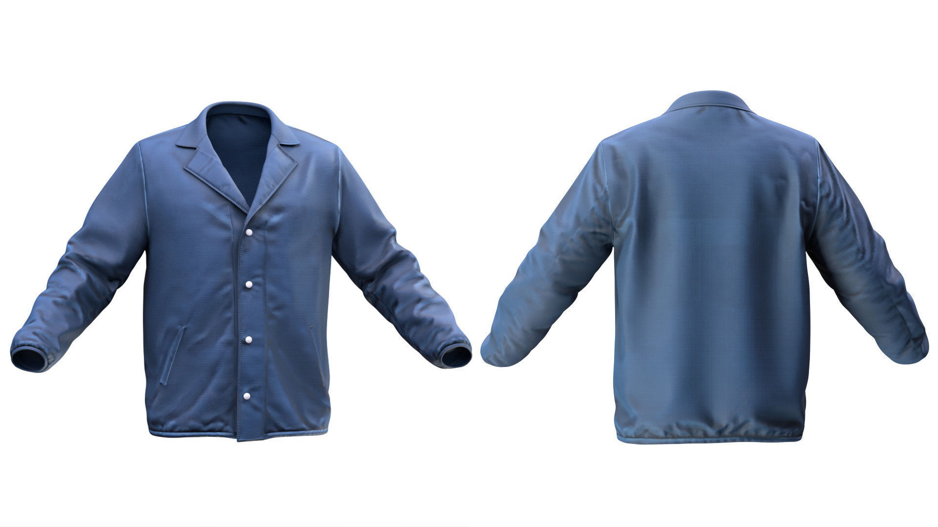 Jacket 82 - All MH Bodies - UE5 Skeletons - Rigged Low-poly 3D model_6
