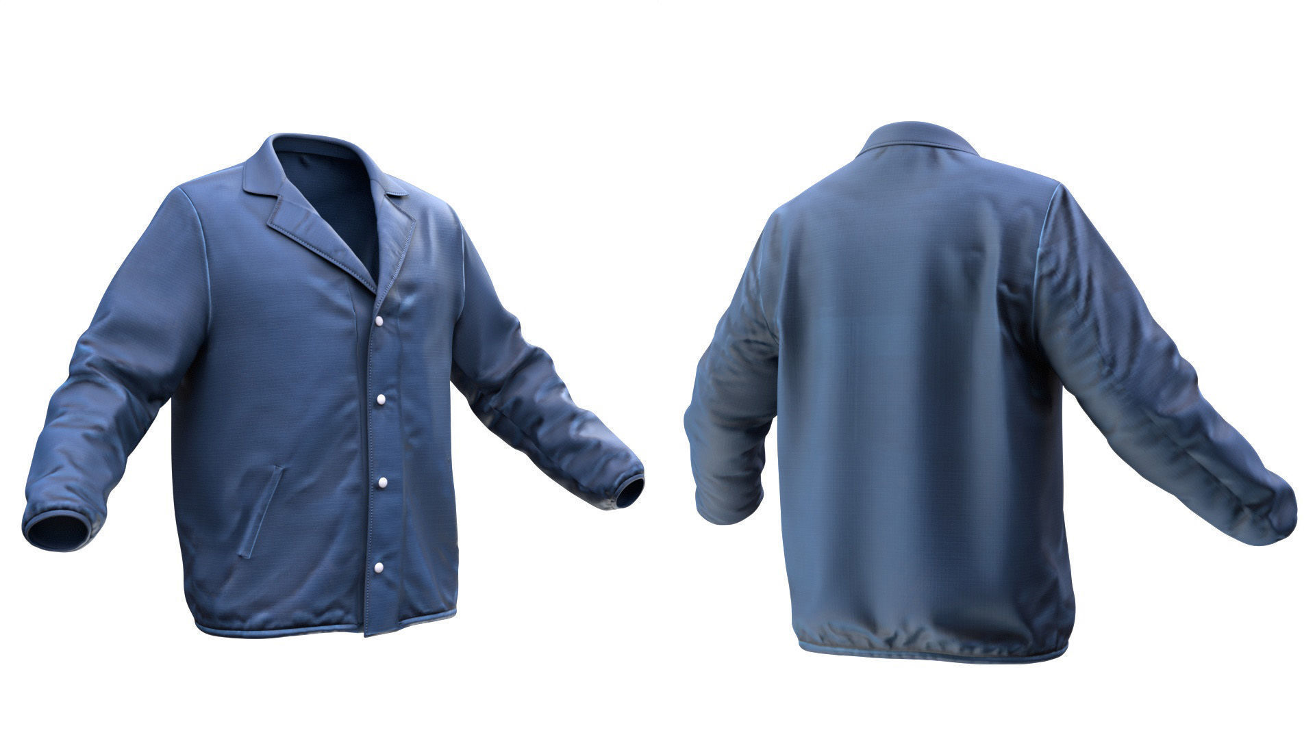 Jacket 82 - All MH Bodies - UE5 Skeletons - Rigged Low-poly 3D model_7