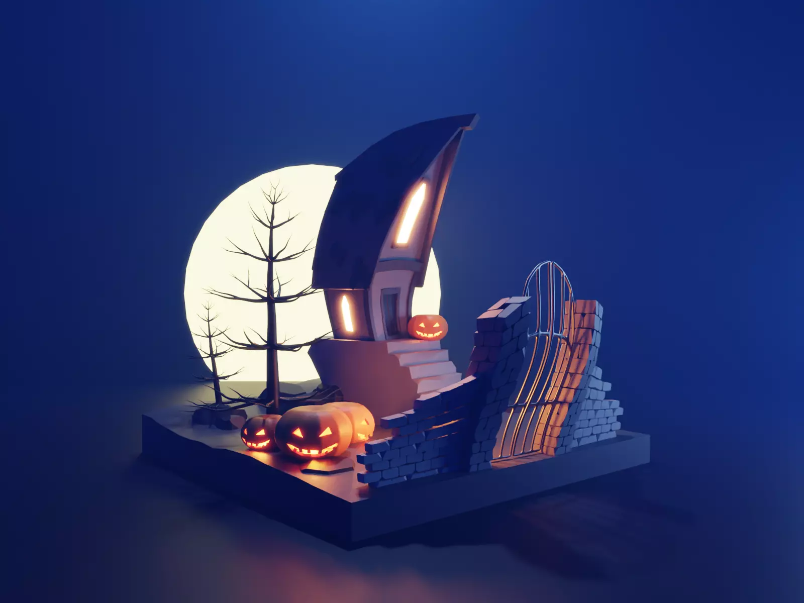 Spooky House  3D model_0