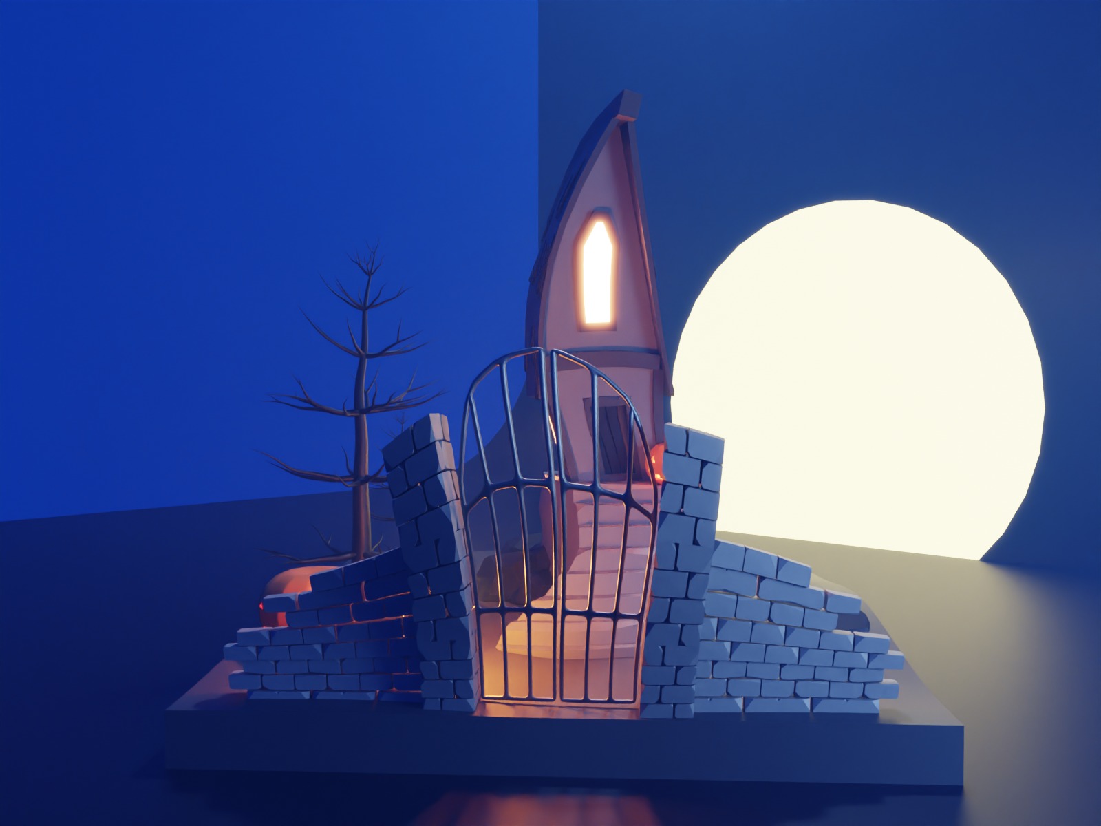 Spooky House  3D model_1