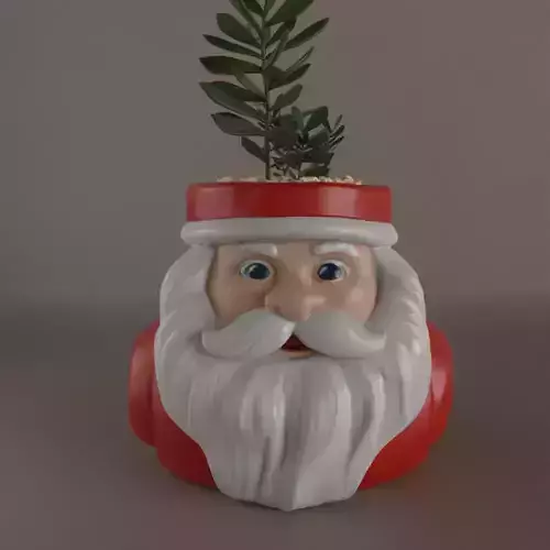 santa planter - vase - urn - candy dish - candle holder 006 3D print model santa planter - vase - urn - candy dish - candle holder 006 3D print model