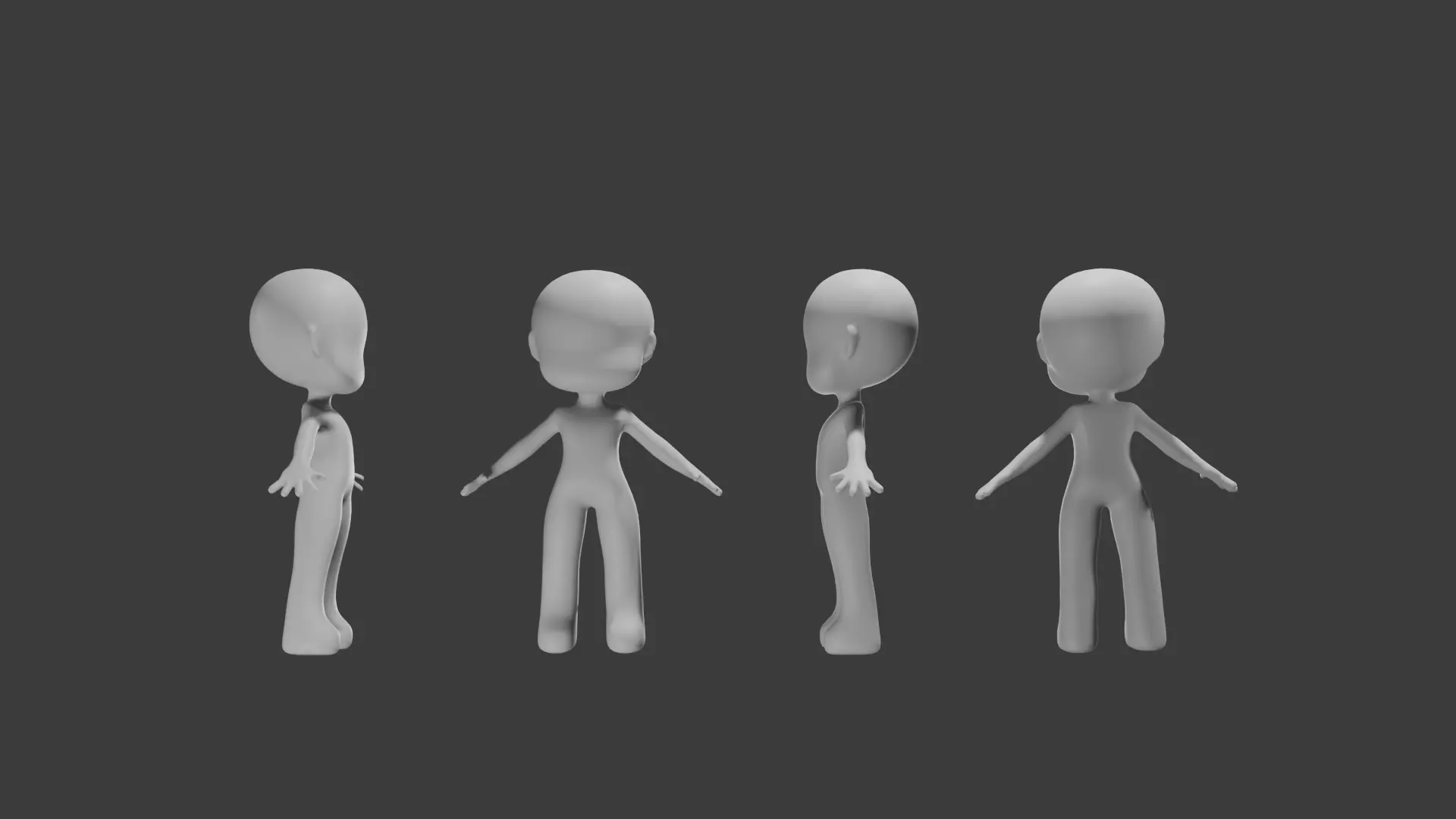 Chibi Scale Model 3D Low-poly 3D model