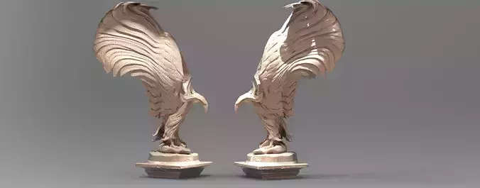 Eagle in flight Stylised 