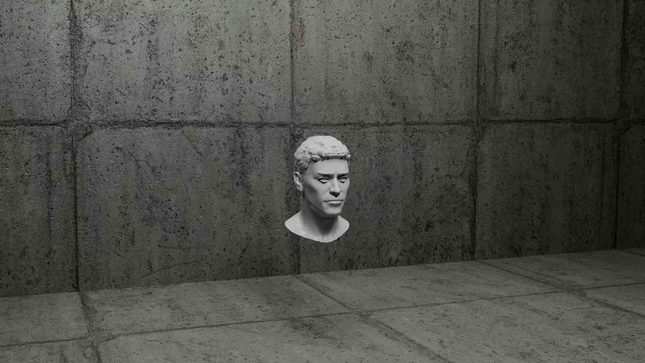 Realistic Male Head-1 3D model