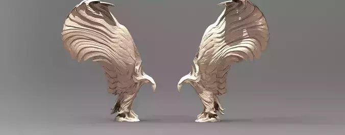 Eagle in flight Stylised with no stand 