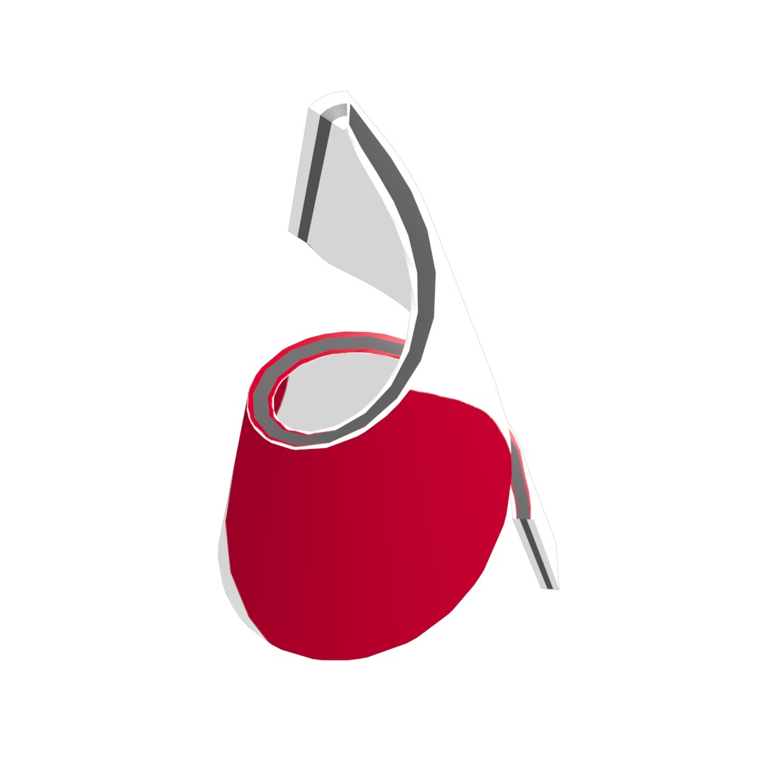 Japan Flag on a helical spiral structure 3D model_10