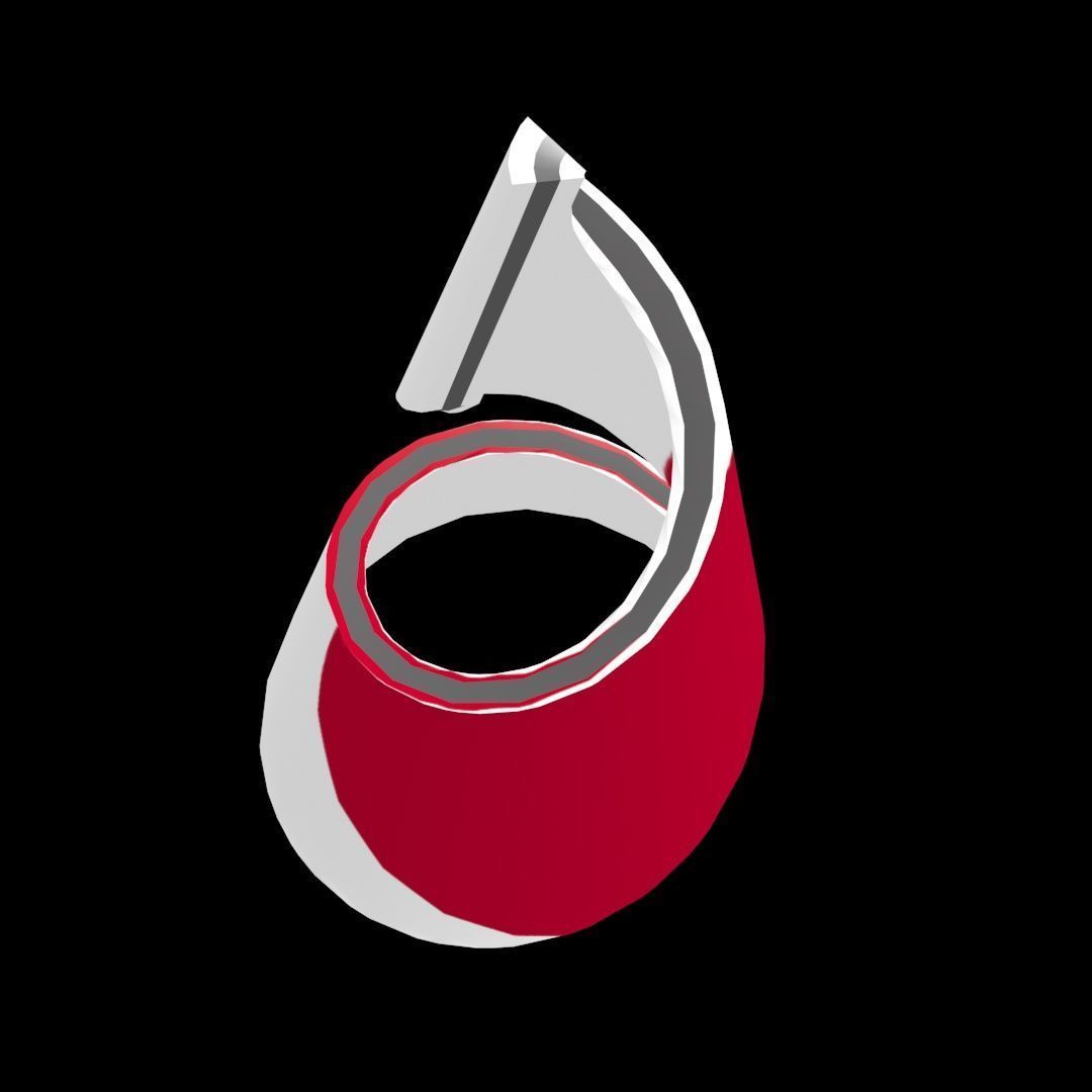 Japan Flag on a helical spiral structure 3D model_30