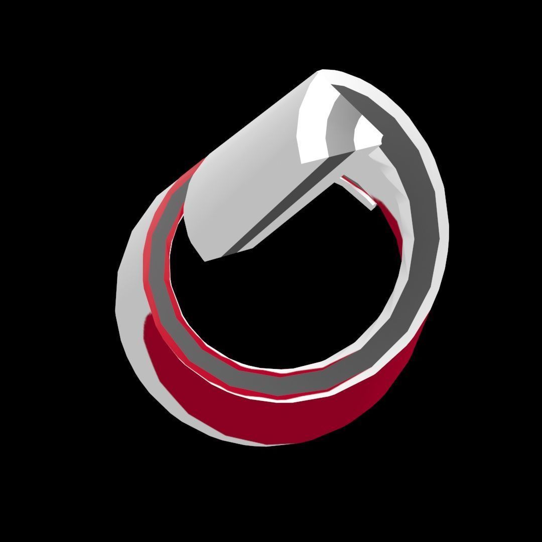 Japan Flag on a helical spiral structure 3D model_29